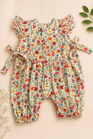 Girls Multi Colour Flower Print