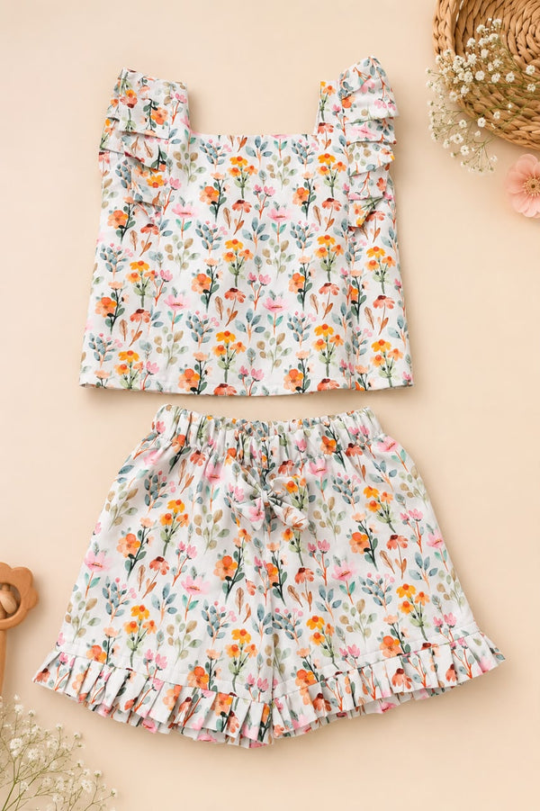 Girls Flower Print