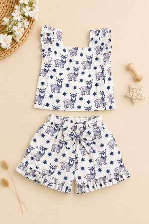 Girls Snow Print